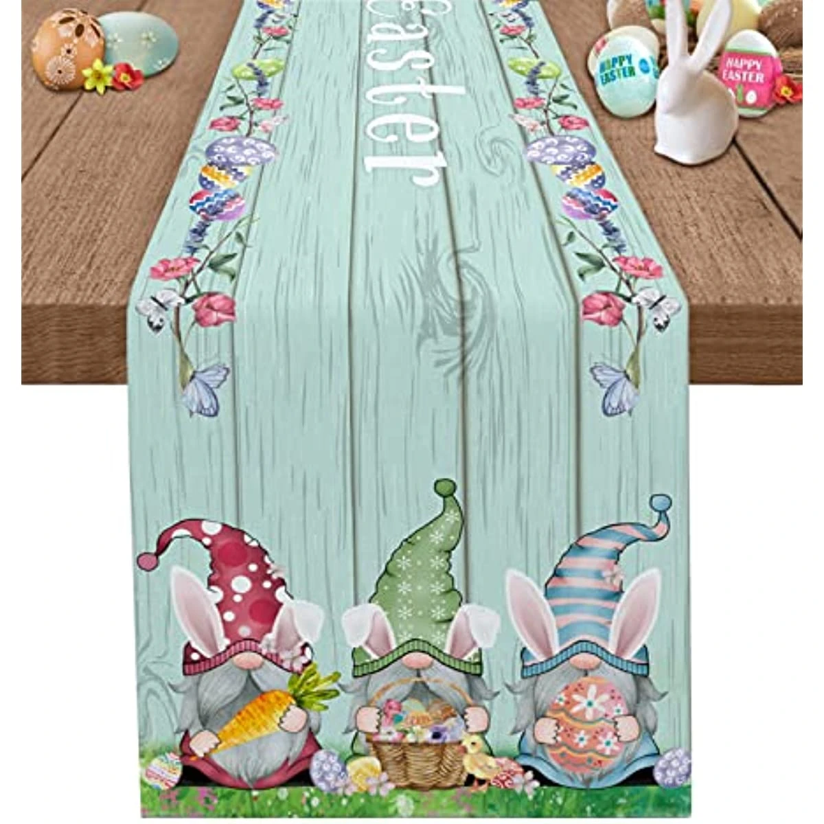 Linen Table Christmas Easter Gnome Christmas Table Runner Table Runners Linen Aliexpress