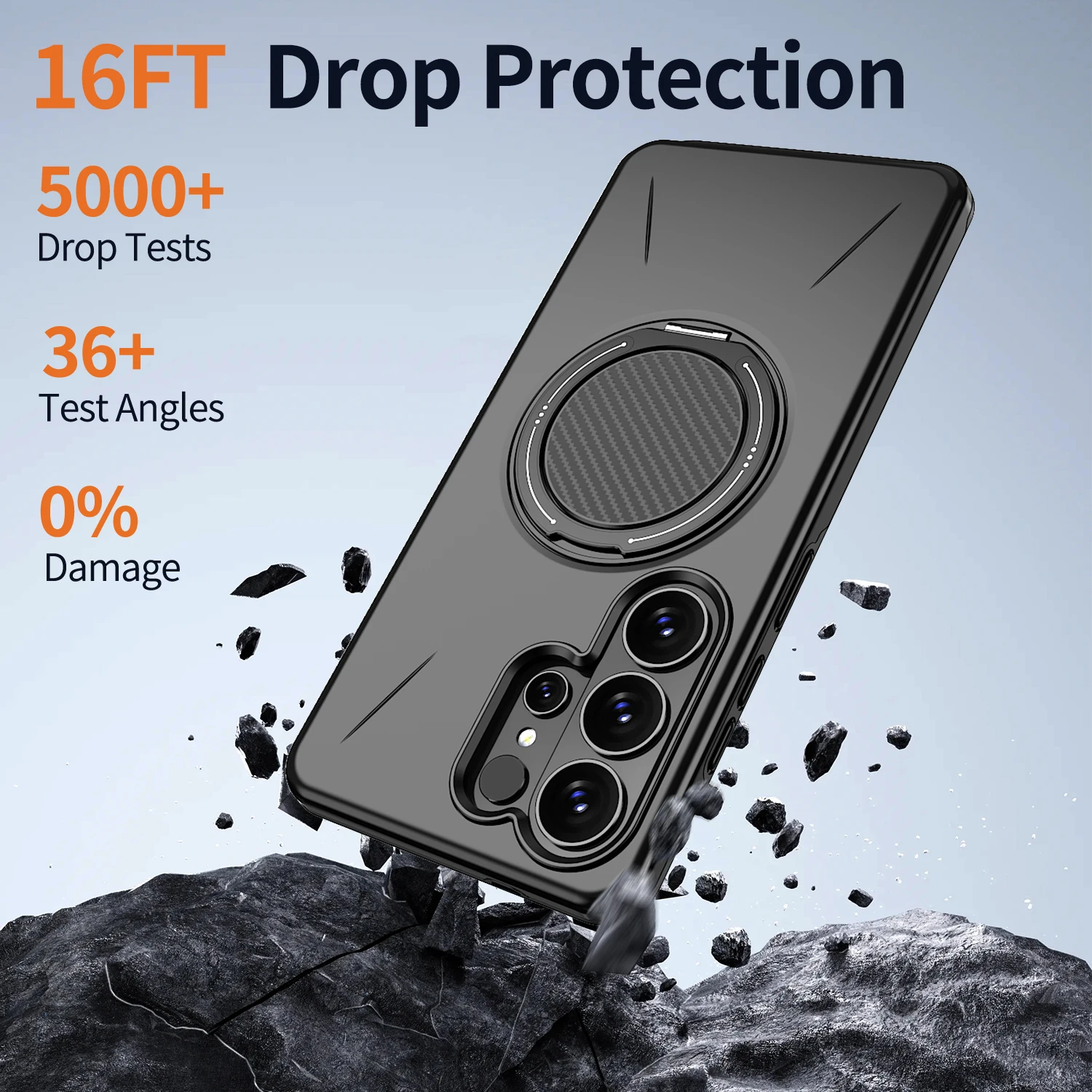 360° Rotating Magnetic Stand Phone Case with Bracket Cover