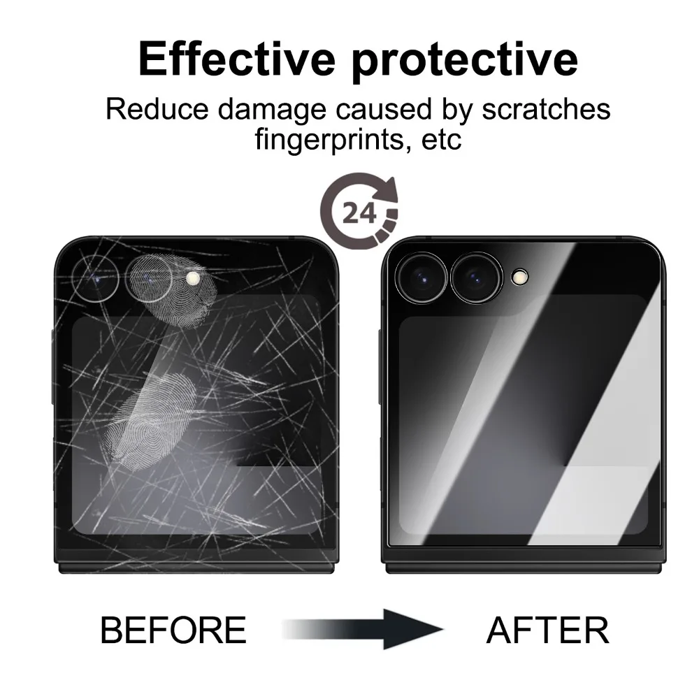 Premium Tempered Glass Screen Protector for Samsung Galaxy Z Flip 7 - Easy Installation, HD Clarity, Outer Screen Coverage