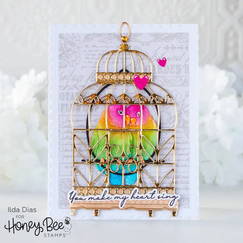 Clear Stamps Metal Cutting Dies Stencil for DIY Scrapbooking Crafts Card Easter Valentine's Vintage Mailbox Love Birds