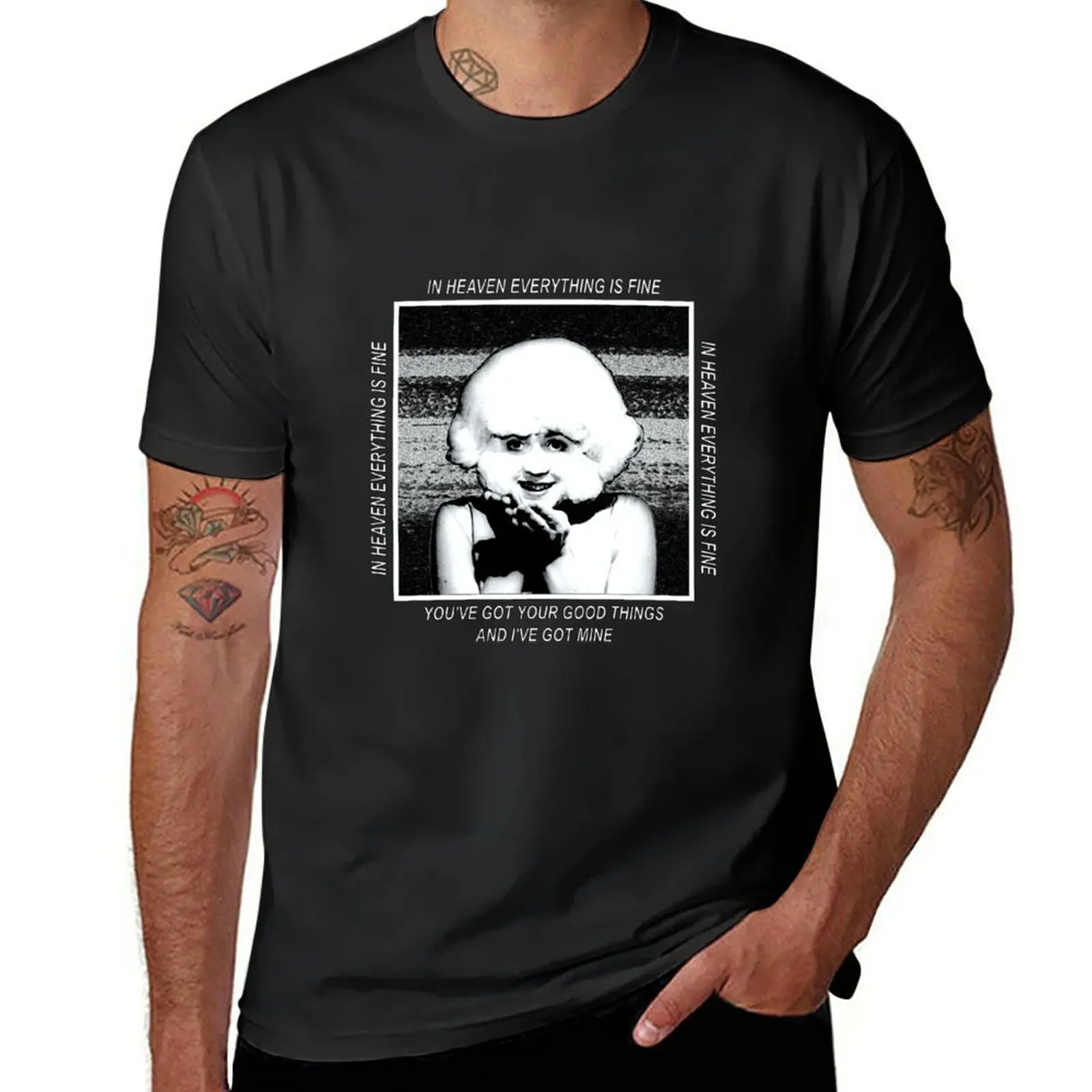 

New In Heaven David Lynch Eraserhead Lady in the Radiator T-Shirt Short t-shirt Blouse heavyweight t shirts for men
