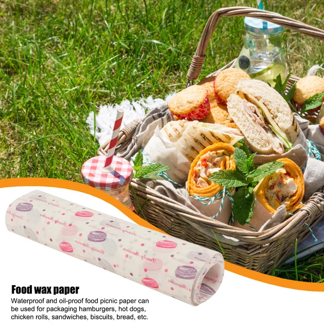 50Pcs Sandwich Wax Paper Sheets for Food, Basket Liners Food Picnic Paper  Sheets Greaseproof Deli Wrapping Sheets - AliExpress