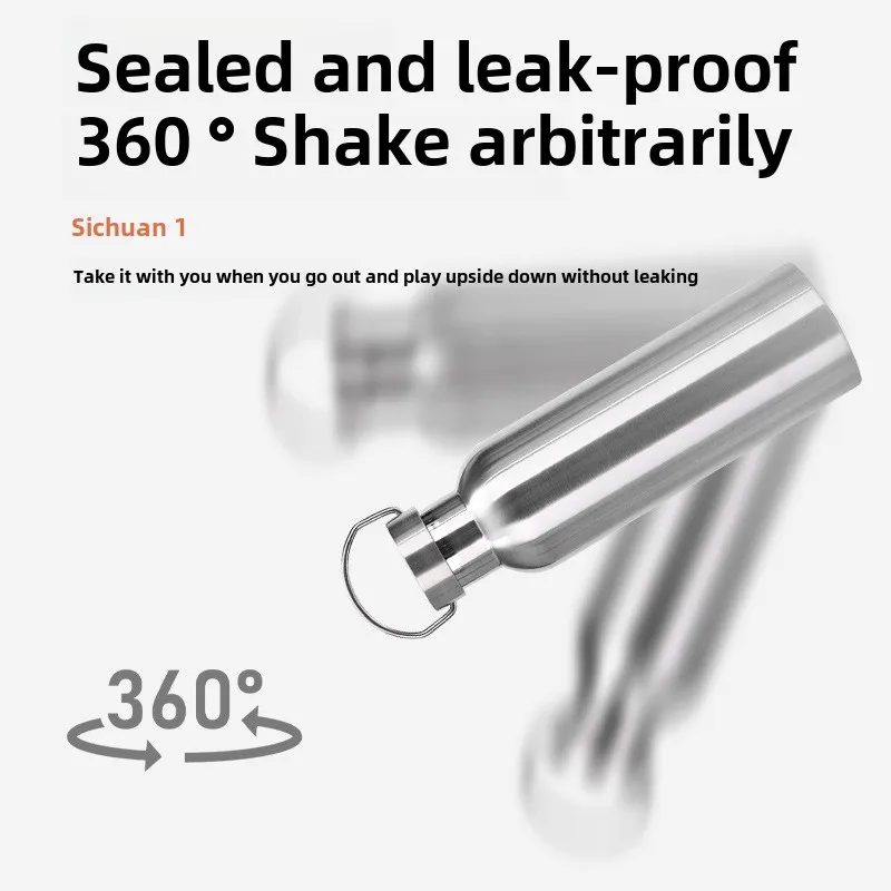 304 stainless steel large-mouth bottle mountaineering pot household vacuum thermos cup outdoor large-capacity sports water cup