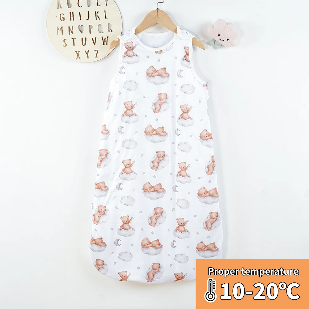 CozyFlute Baby Bamboo Cotton Wearable Sleep Sack Blanket - Winter Print