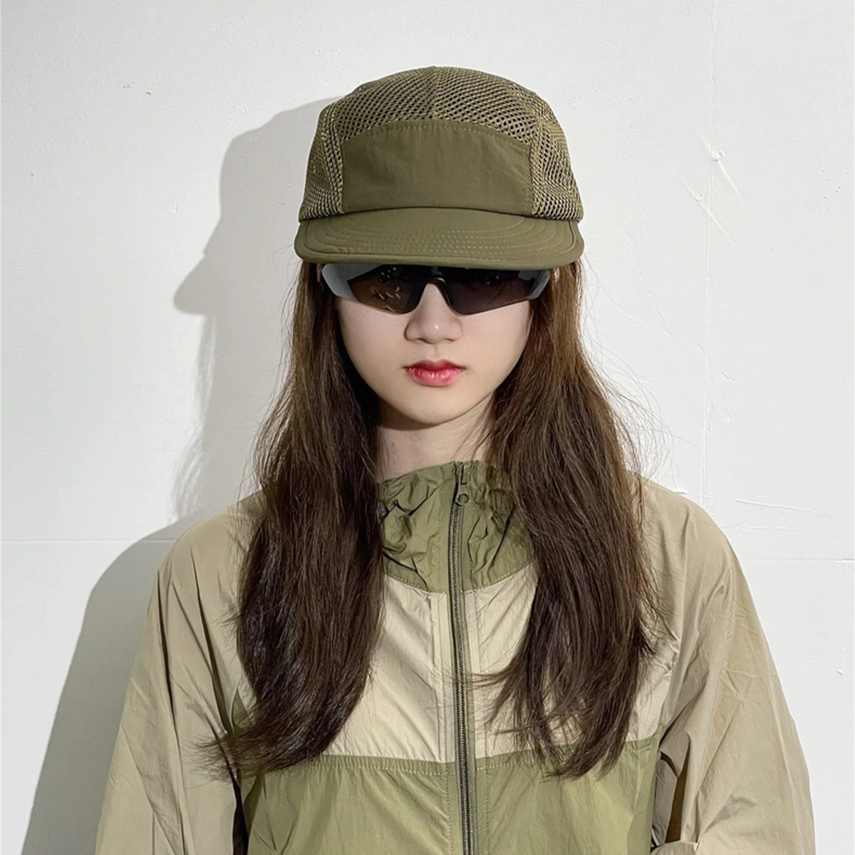 한국어 빠른 건조 솔리드 야구 모자 캐주얼 뉴 유니섹스 차양 메쉬 통기성 기능 다목적 짧은 Eave 패션 Peaked Caps