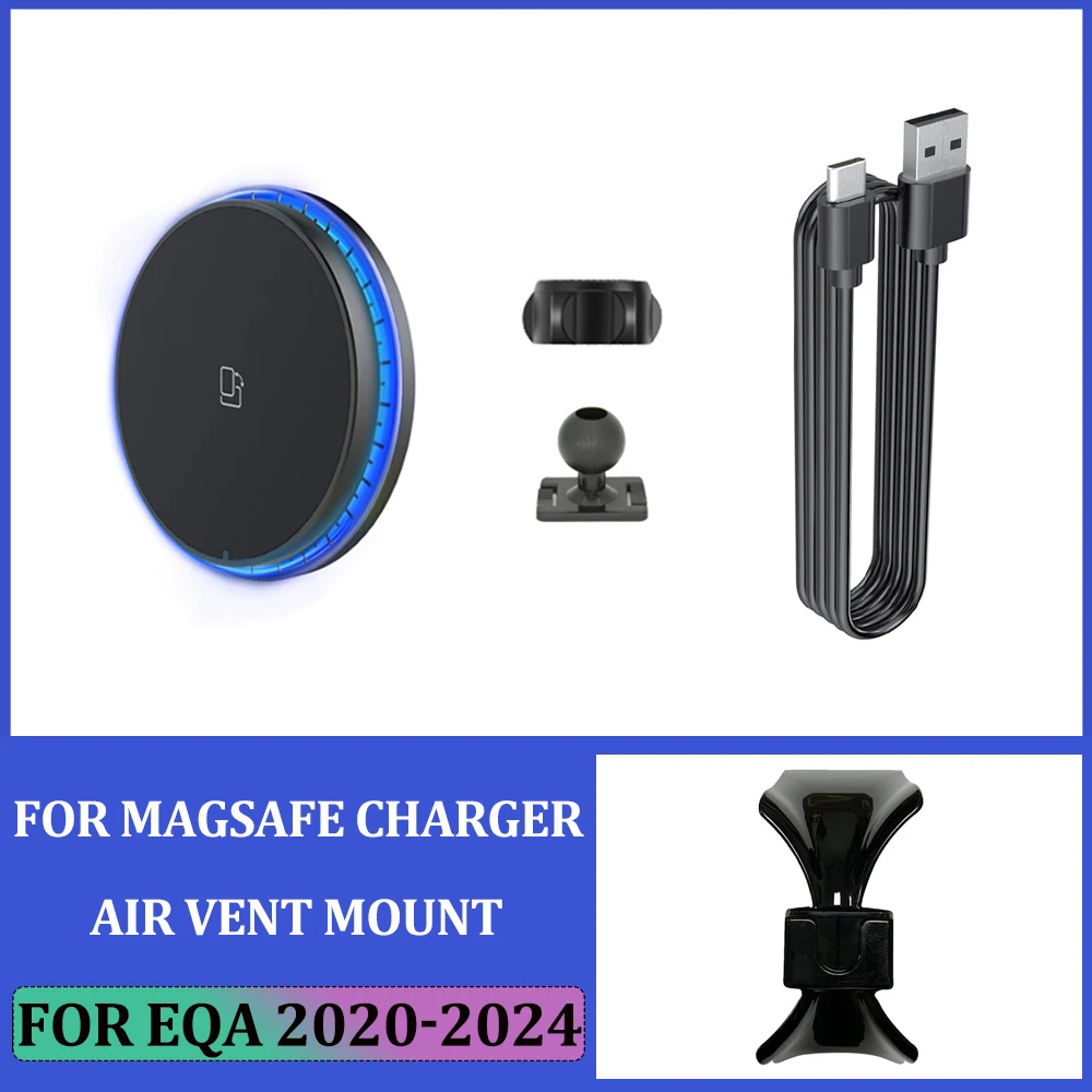 Updating Wireless Car Phone Charger For Mercedes Benz EQA For GLA H247 Magsafe Car Holder Bracket B CLASS W247 -
