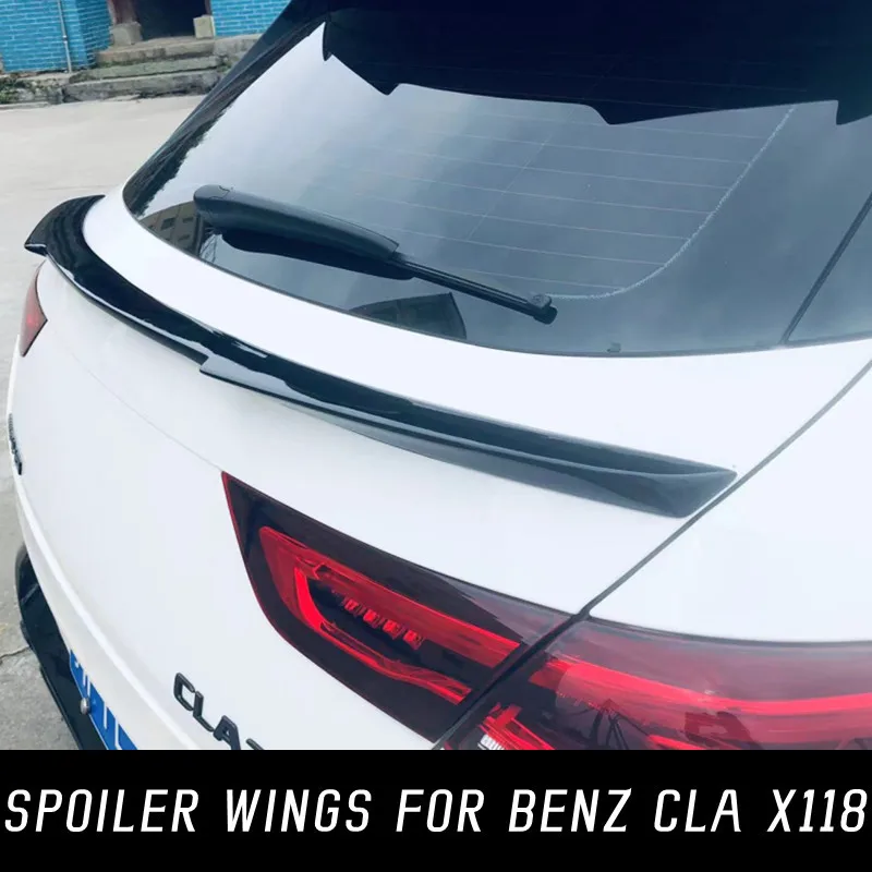 

For Mercedes Benz CLA-Class X118 CLA180 200 220 250 CLA35 CLA45 AMG 2019-2023 Rear Trunk Lid Car Spoiler Wings Accessories Part