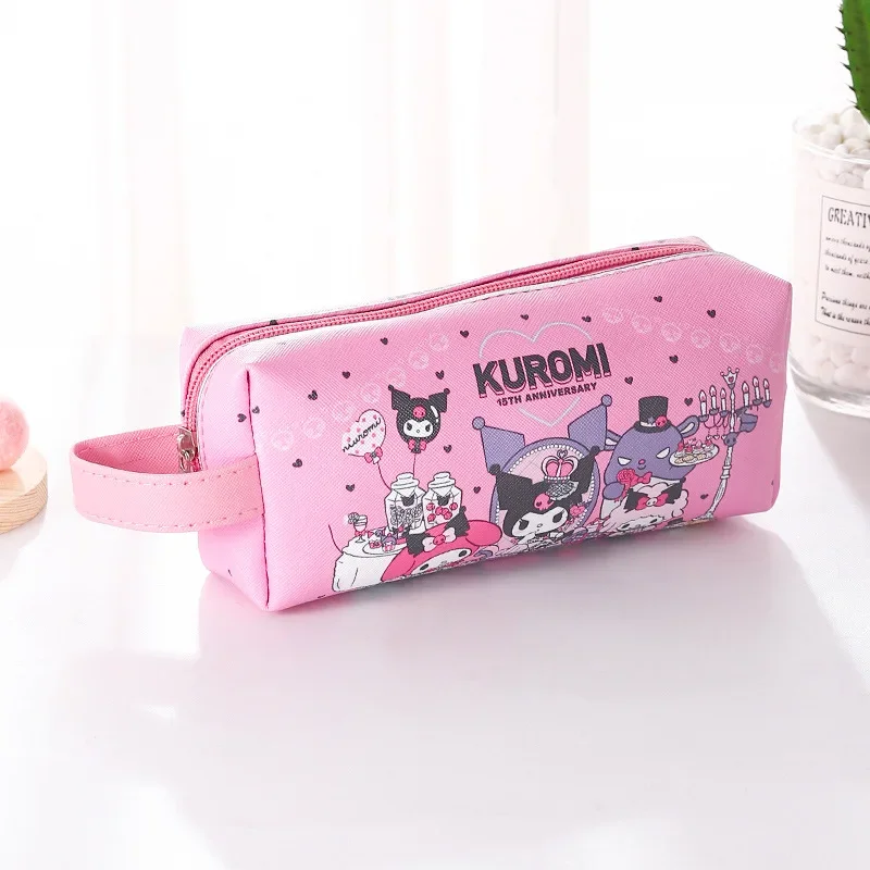 Hello Kitty Cartoon Cute Makeup Bag, Kuromi & Cinnamoroll Organizer, Portable Toiletry Bag, Desktop Storage Bag, Pencil Case 3