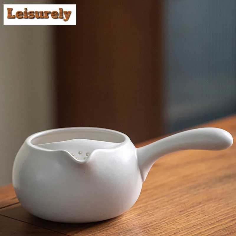700ML Handmade Zen Black Ceramic Tea Pot Beauty Side Handle Health Pot Household Boiling Water Kettle For Electric Pottery Stove