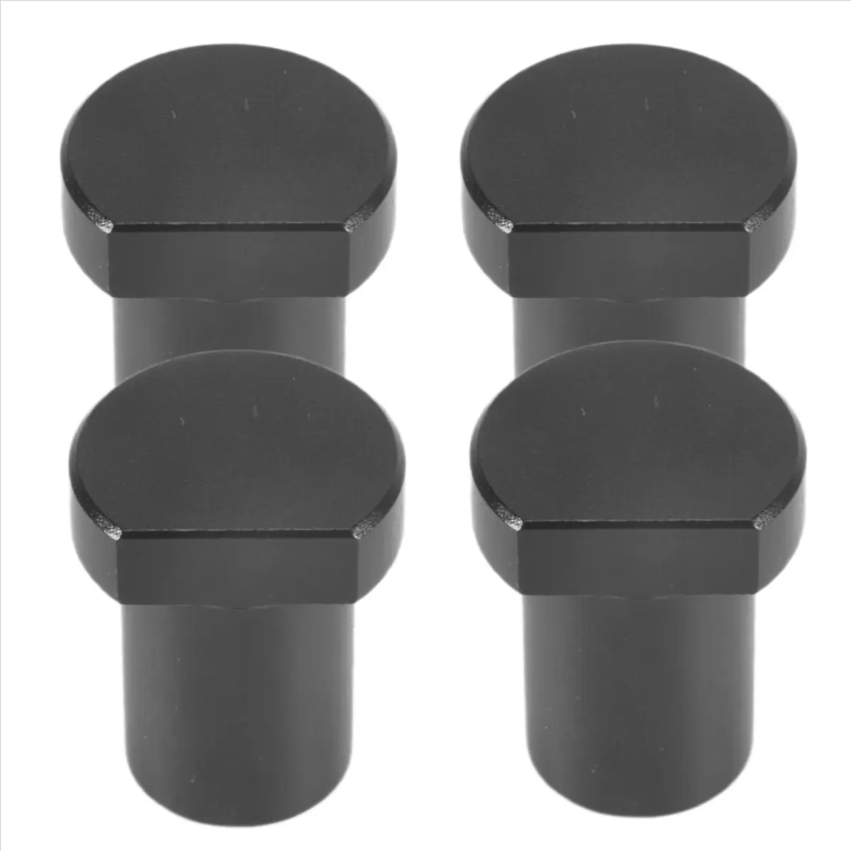 4-Pack Aluminum Alloy Bench Dogs – 20mm Workbench Clamp Positioning Stops With Non-Slip Pads, For MFT Tables & Woodworking