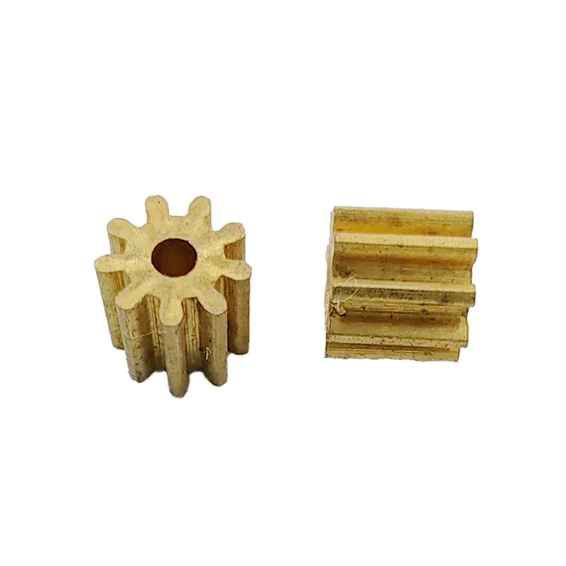 91A 0.3M Copper Pinion 9 Teeth Aperture 0.97mm Tight for 1mm shaft Motor Gear Toy Aircraft Pinion 9T