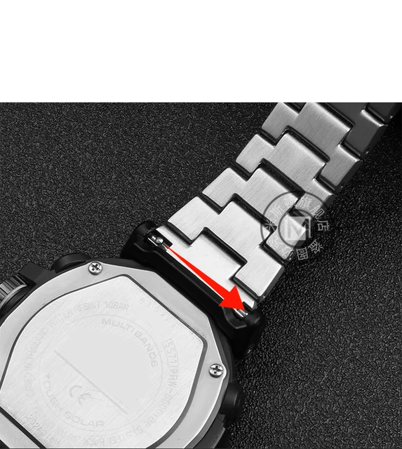 23mm 24mm fine steel watch band for Casio PROTREK PRG-600
