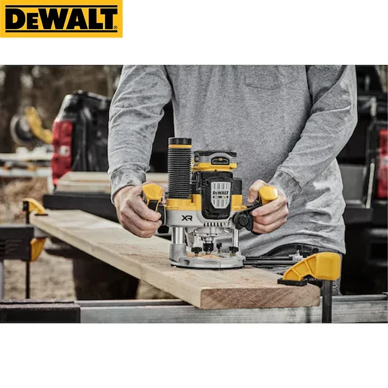 DEWALT DCW620 20V MAX XR 2-1/4 Peak HP Plunge Router Cordless Router ANTI-ROTATION Woodworking Router Dewalt Power Tools DCW620B 3