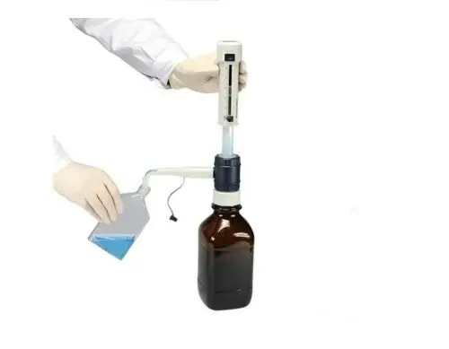 병 상단 디스펜서 DispensMate DLab StepMate Stepper 갈색 시약 병 없음 0.5-5ml / 1-10ml / 2.5-25ml ATT