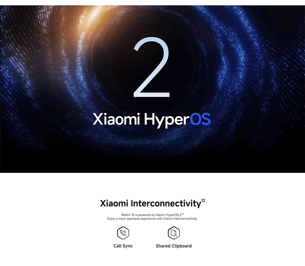 Smartphone Redmi 15 4G 8 Go/256 Go Puissant Snapdragon ® 685 AI Double Caméra 6,9" FHD 7000mAh Xiaomi Super Batterie 33W. Livraison Gratuite. Sa4c4e0184ee34702931f3ba18d8e7d03w