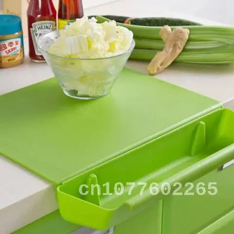 

New 2 In1 Creative Chopping Board Frosted Kitchen Cutting Board With Slot Cutting Vegetable Meat Tools Kitchen Stuff Accessories