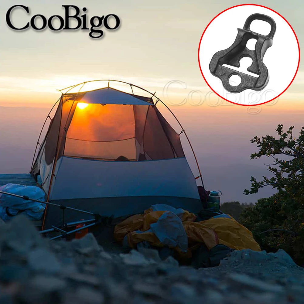 Tendeur de boucle de corde de camping, 10 pièces en aluminium Guy Line Cordelette de serrage Ajusteurs de corde de tente pour camping randonnée randonnée randonnée activités de plein air (GOLD