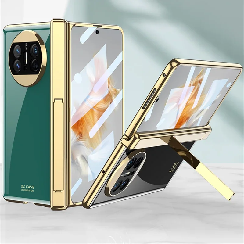 For Huawei Mate X3 Case Magnetic hinge Holder Plain Plating Hard Plastic Fundas For Huawei Mate X 3