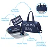 PANGDUBE 5pcs/set Mom Bag Waterproof Baby Diaper Bag for Camping Baby Nappy Bag for Stroller Maternity Fashion Mommy Handbag 3