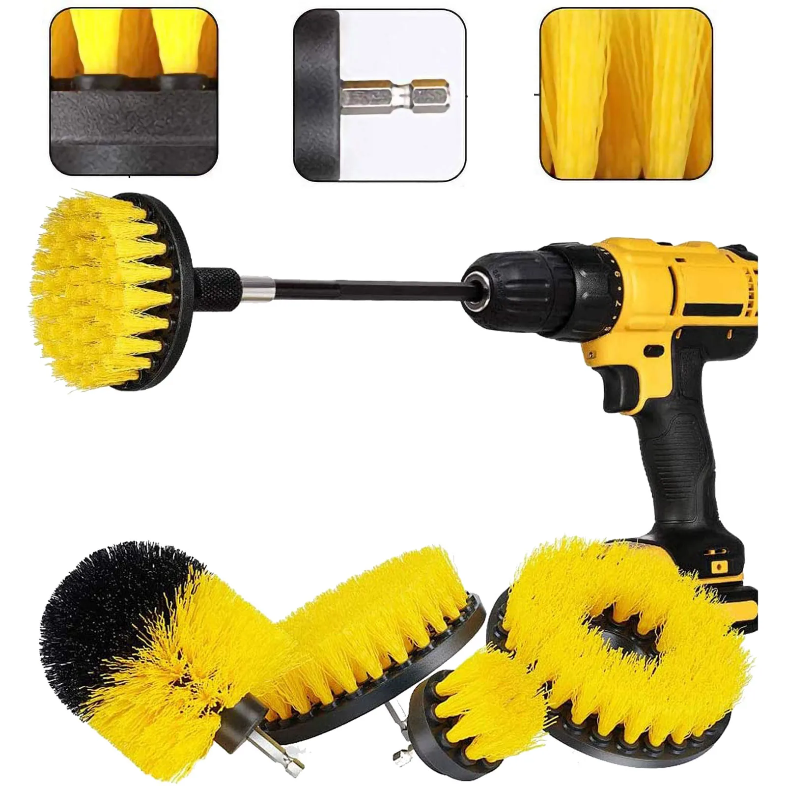Brush Scrubb Grout Brush Cleaner Power Electric Cleaning Tool Drill