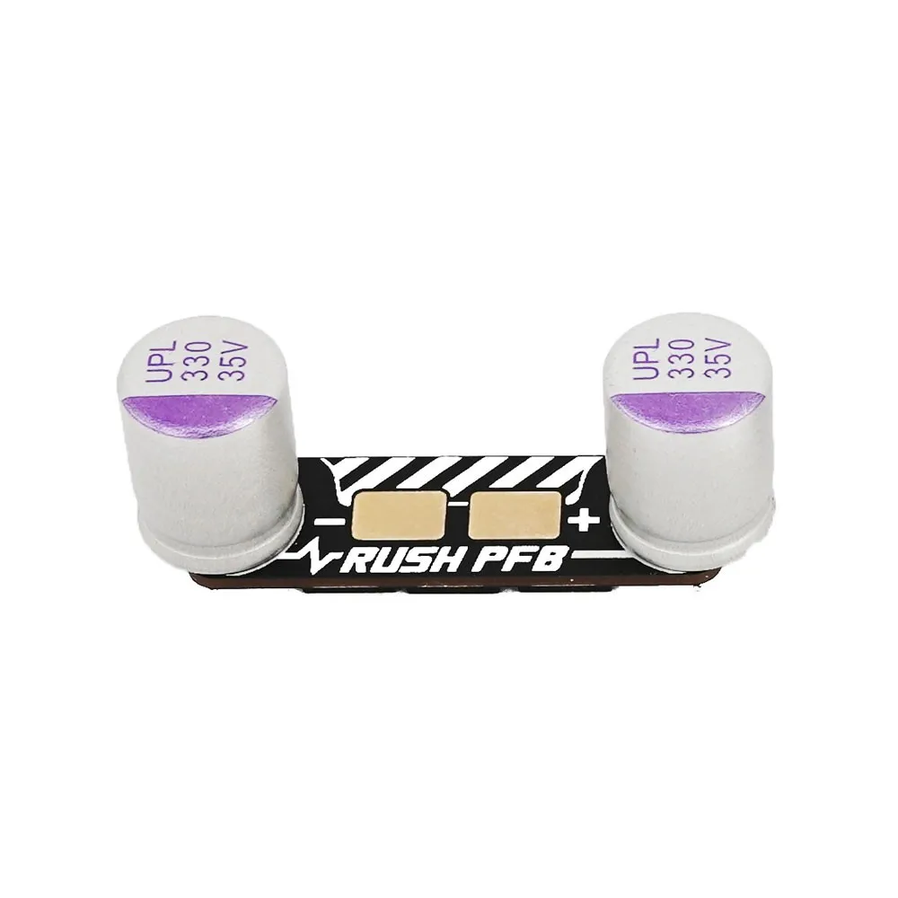 

RUSHFPV RUSH PFB Power Filter Board with 2PCS 35V 330UF Electric Capacity for RUSH BLADES 6S LIPO ESCs Flight Controller Stack