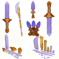 Sword KPOP Demons Hunter Cosplay Costume Accessories Arms Weaponns Long Knife Purple Sword Halloween Carnival Suit Props