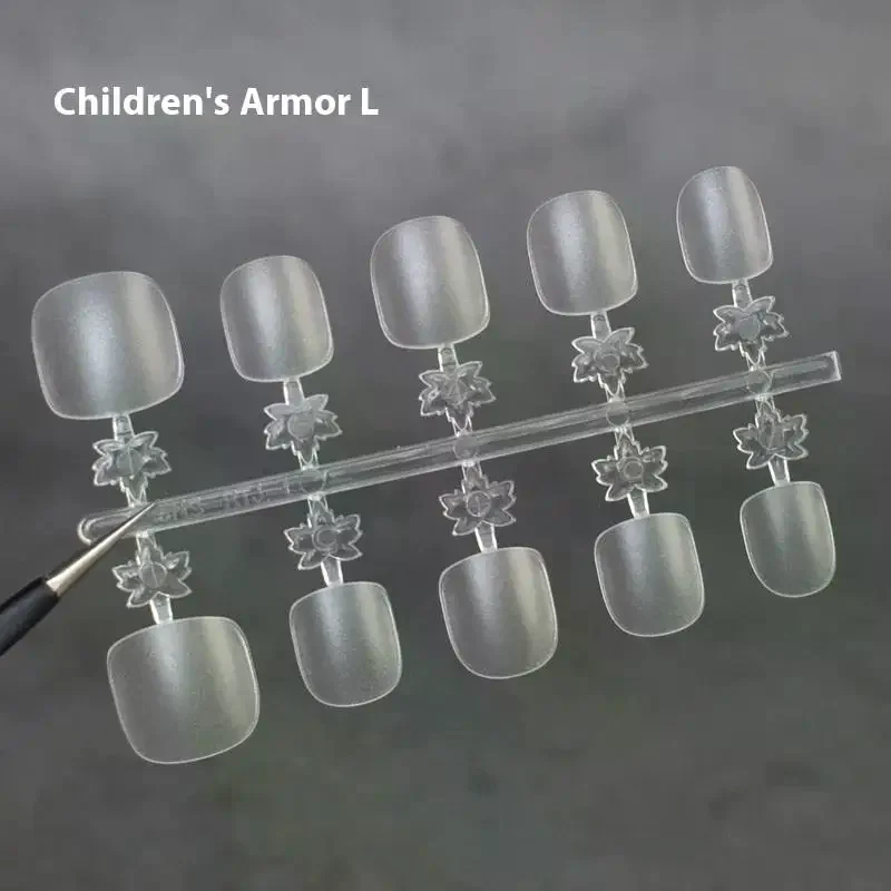 100PCS/Box False Nails Press On Nails Coffin Artificial Nails Clear Fake Nail Tips For Extension Manicure Tool For Child