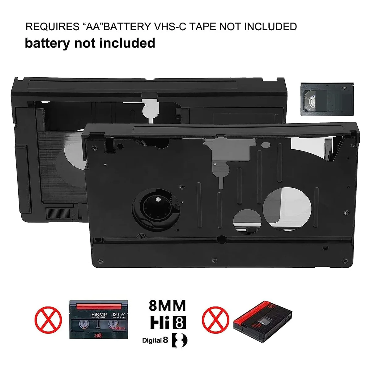 VHS-C SVHS ķڴ VHS-C īƮ , JVC RCA ĳҴ  VHS īƮ , 8mm MiniDV Hi8