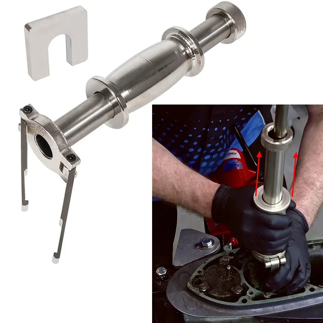 MXUpperBearingCarrierPullerwithMT0013DriveShaftCollarAdapter