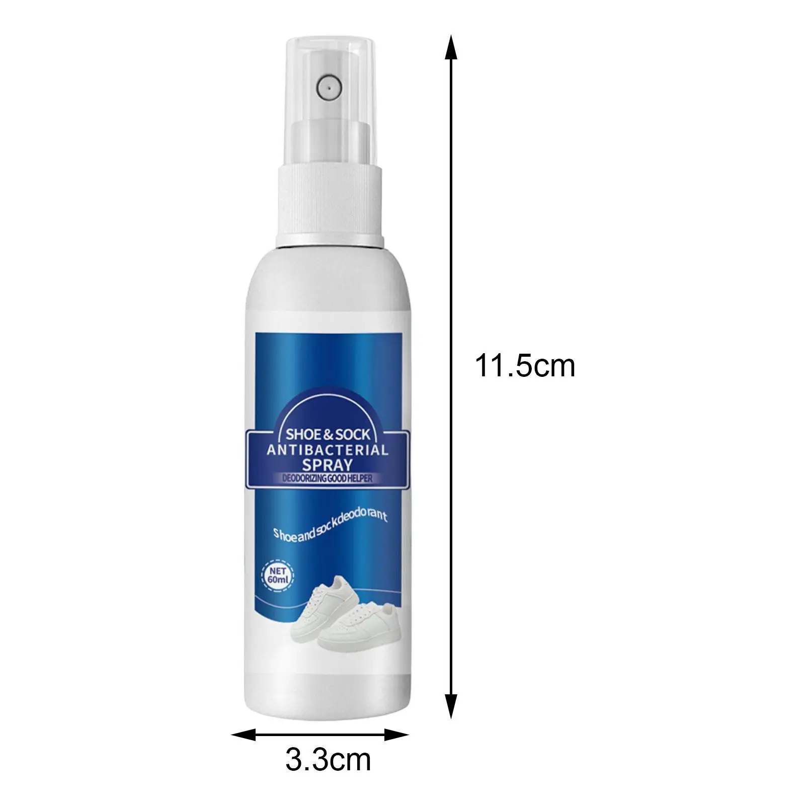 

60ml Shoe Freshener Spray Shoe Odor Spray Shoe Protector Sports Shoes Socks Multipurpose Shoe Spray Fresh Scent Deodoriser