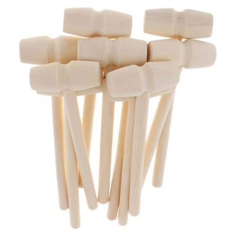 

30PCs Mini Wooden Hammer for Lobster Crab and Other Shellfish,Solid Wood Mini Mallet Knocking Planet Cake Wooden Hammer