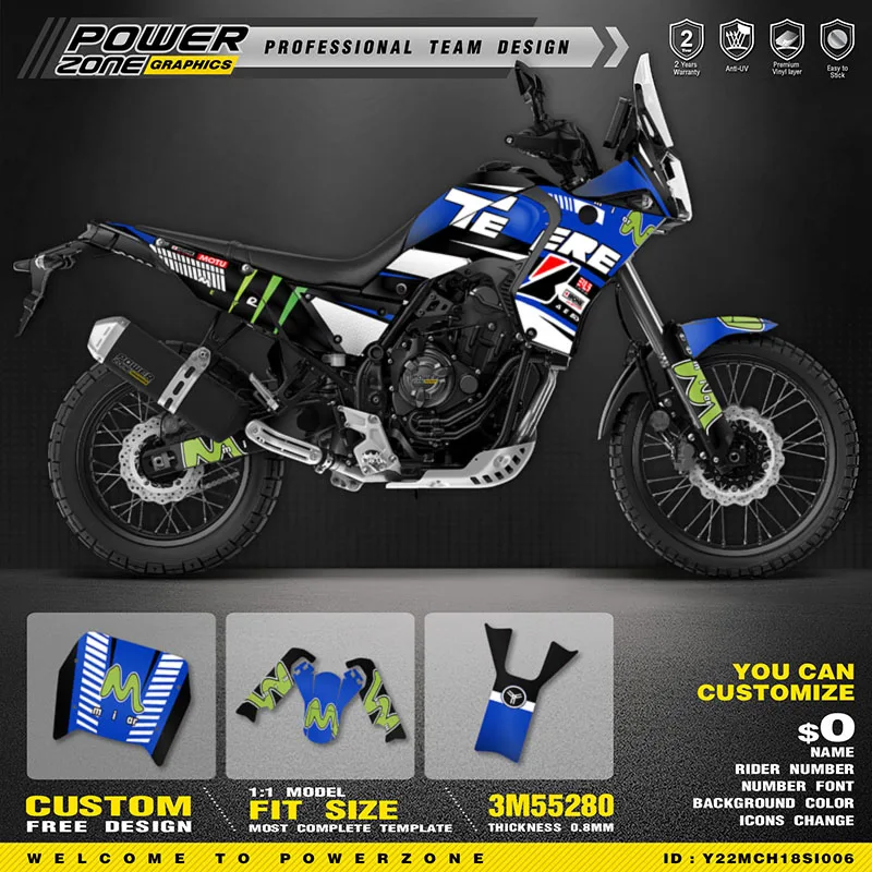 PowerZone Ŀ  ׷  Į ƼĿ ŰƮ, ߸ ׳׷ T 700 2018-2022 Į ƼĿ 009