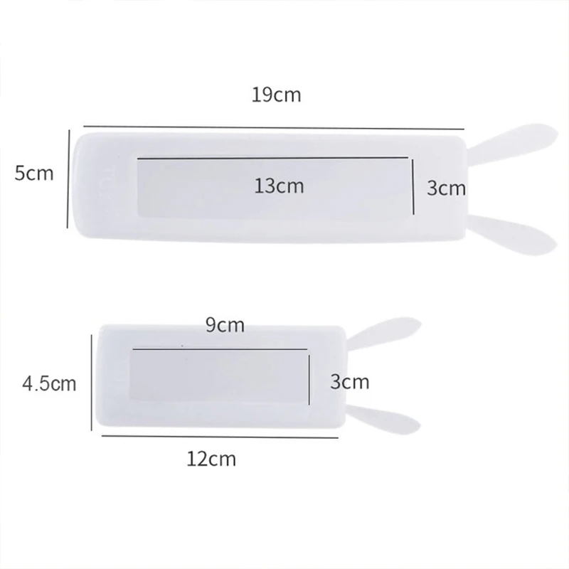Transparent Remote Control Covers Cute Rabbit Ears Case For TV Air Conditioner Soft Silicone Remote Control Protective Case 3pcs