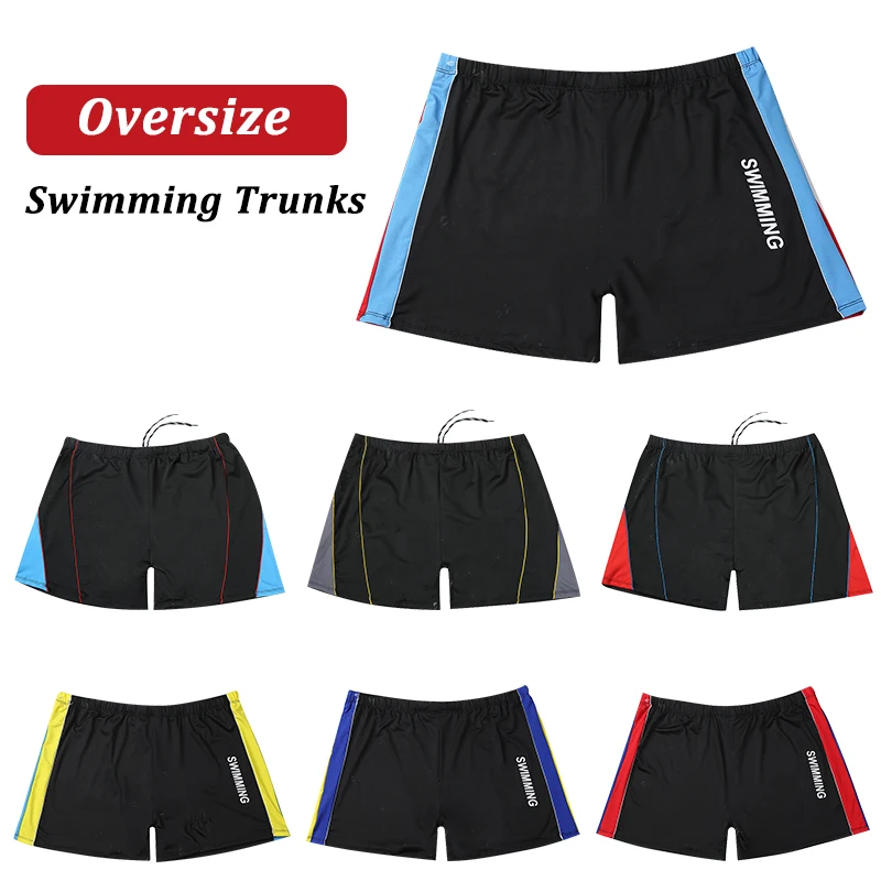 2024 Big Size Swimming Trunks Quick Drying Men Summer Swimsuit Shorts Adult Pool Surfing Boxer Beach Board Sports Swimwear