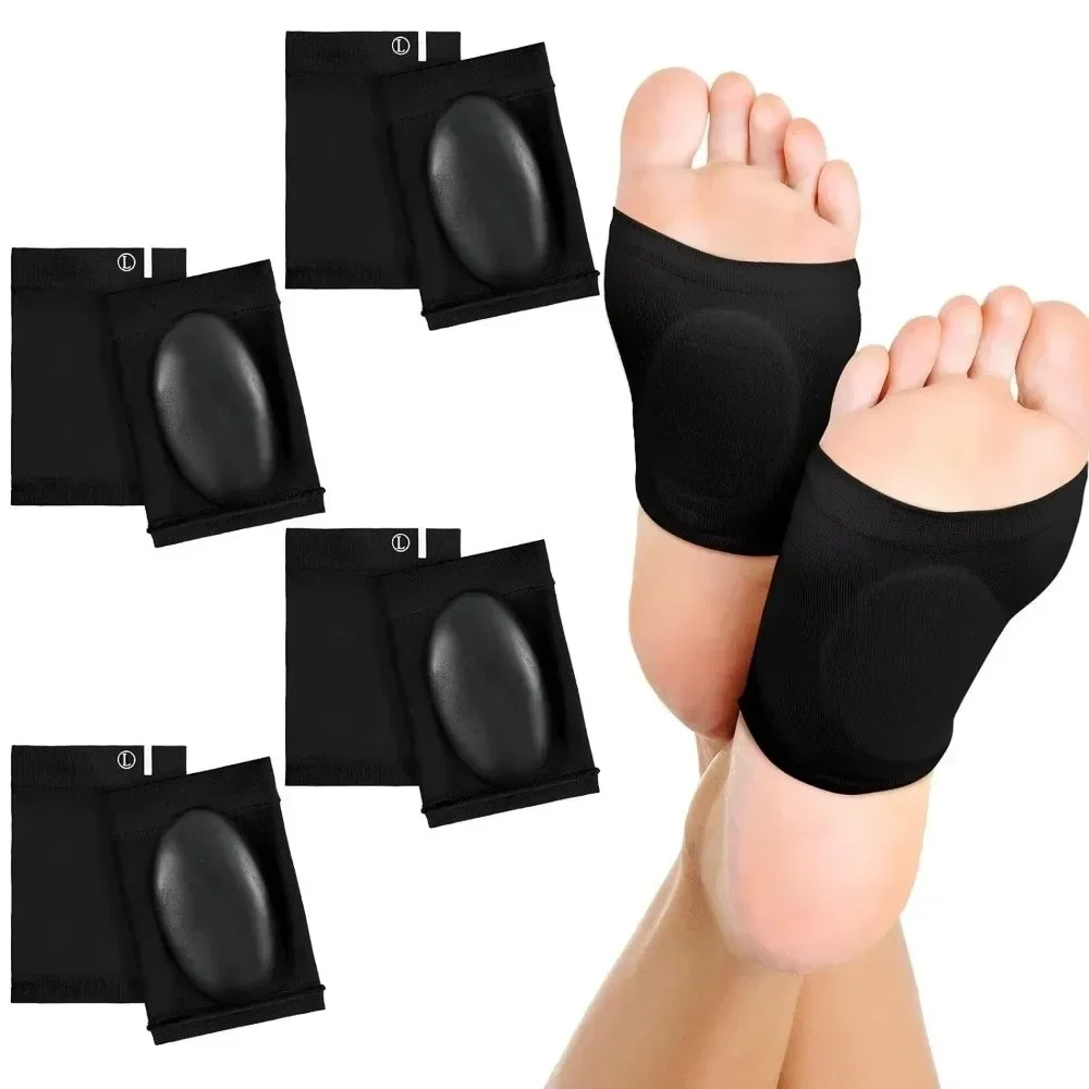 Durable Silicone Arch Flat Foot Cover Elastic Reusable Athletic Foot Pads Stress Relief Orthotic Devices Foot Care