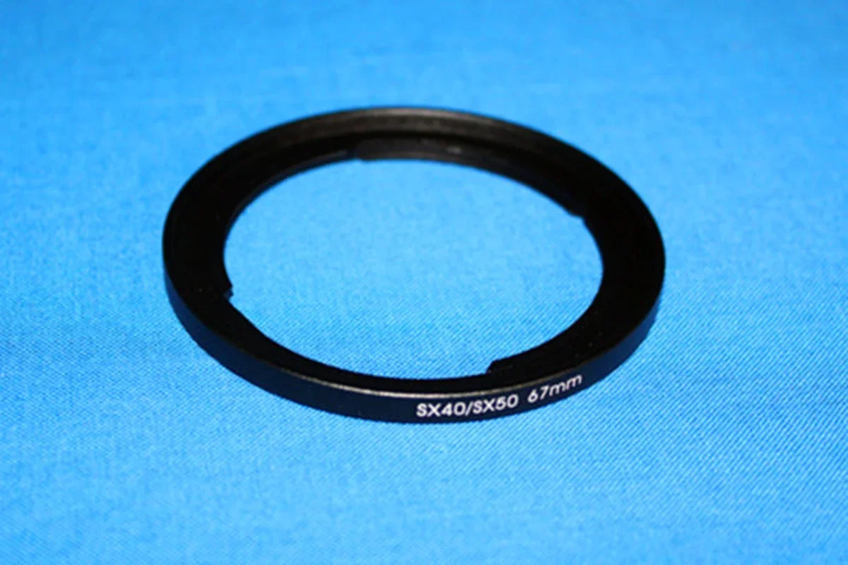 Canon SX70 HS, SX60, SX50 SX40 SX30 디지털 카메라용 67mm 렌즈 필터 어댑터 링은 Canon 어댑터 링을 대체합니다.