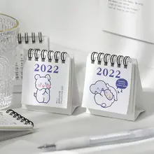 2022 Mini Desk Calendar Cute Desk Decoration Kawaii Pocket Portable Supplies School Calendar Calendar Stationery S8f2 tanie tanio CN (pochodzenie) Drukowany kalendarz Zegar Kalendarz stołowy