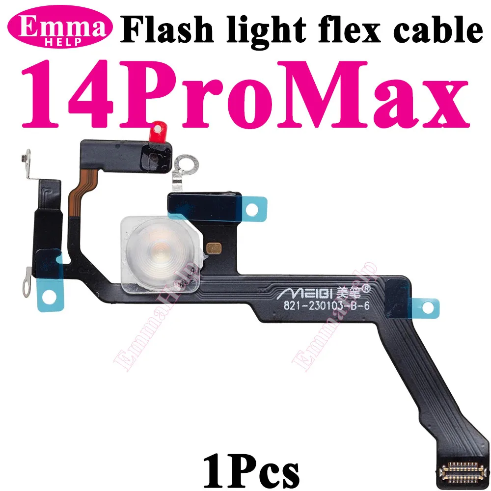 LED Flash Light Connector Camera FlashLight Flex Cable for iPhone 11 12 13 14 Pro Max Mini XS Side Button Metal Proximity
