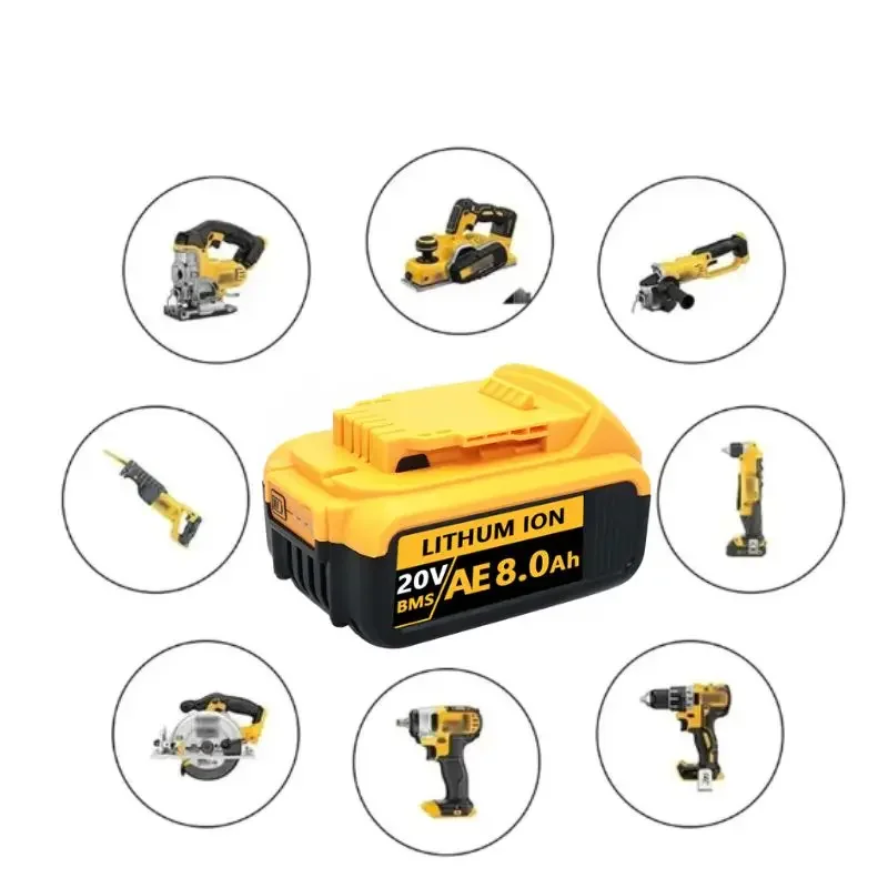 Ʈ ũ̹ Ƭ ̿ ͸, 20V DCB200 ͸, 6.0Ah, 8.0Ah, 12.0Ah, DCB612, DCB609, DCB205, DCB200, DCB182, Ʈ 20V fer