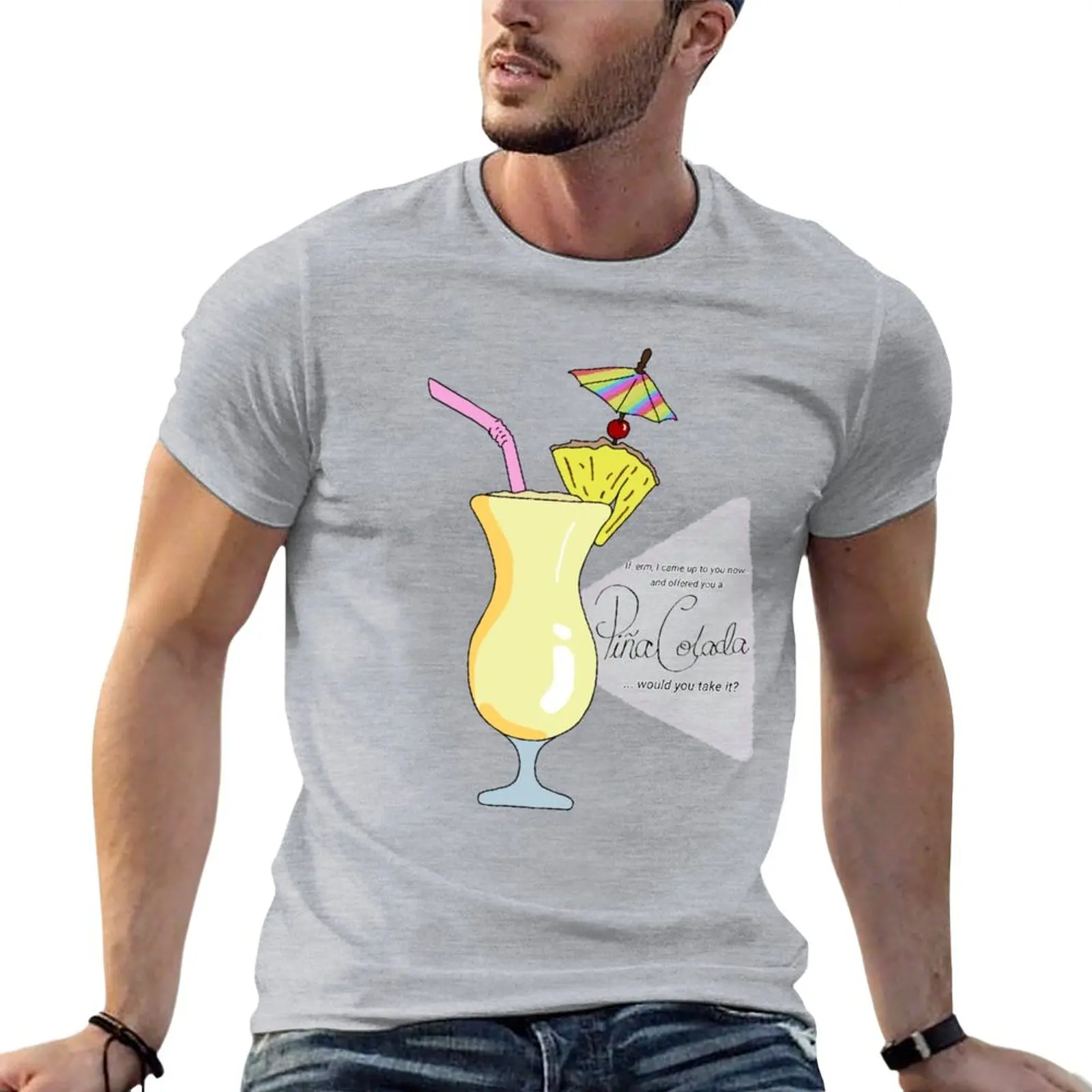 

Charity Shop Sue - Pina Colada quote T-Shirt aesthetic clothes quick-drying designer t shirt men