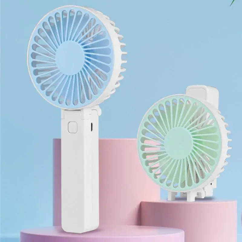 Hand Fan Varied Adjustable Durable Fall-proof Usb Rechargeable Fan Mini Small Polychromatic Convenient Outdoor Sports