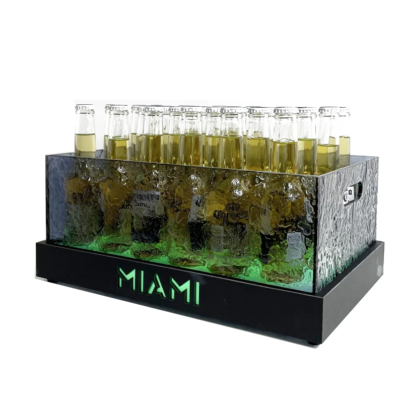 

Luminous ice bucket wine frame Acrylic Ice grain bucket champagne bucket LED luminous wine frame beer box