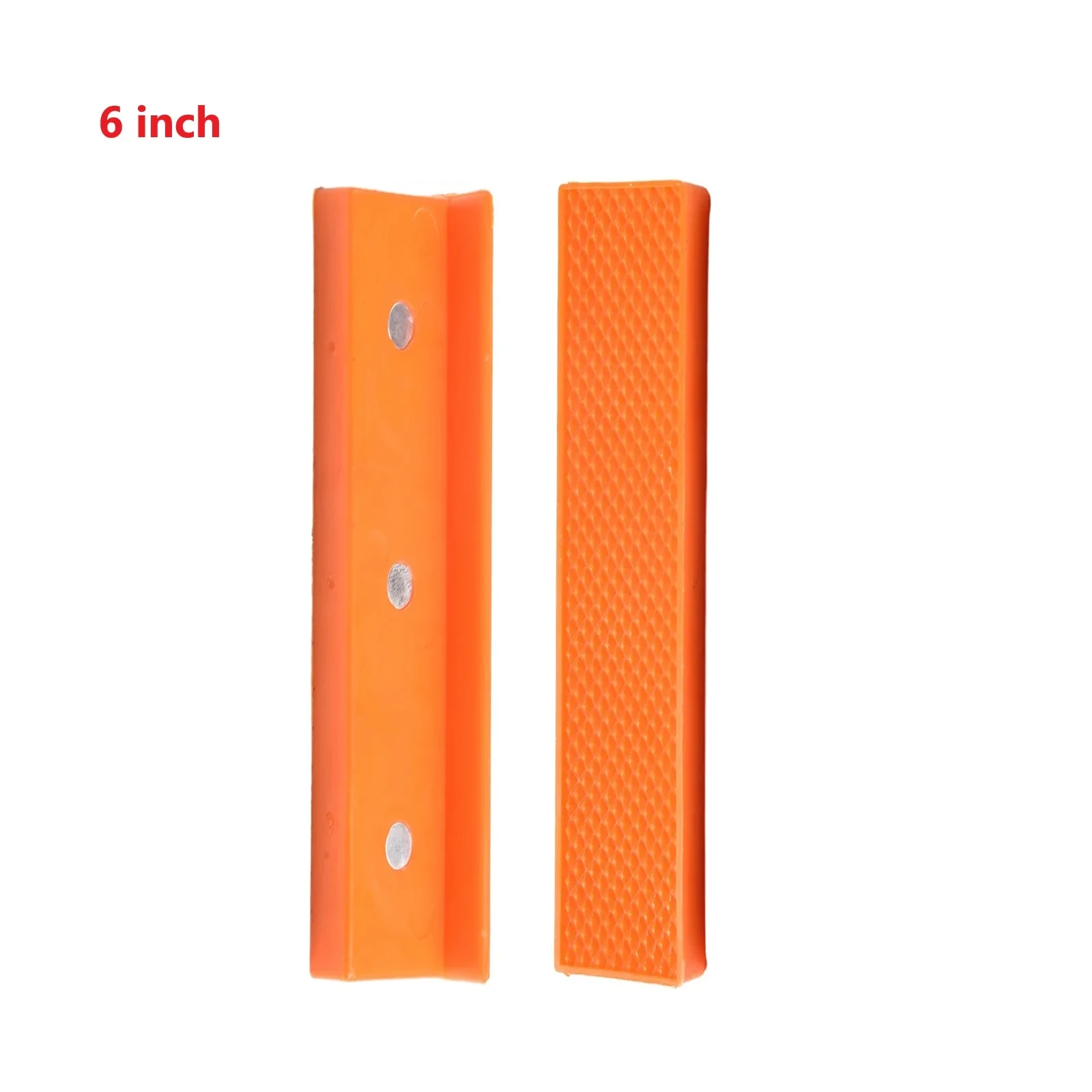 2pcs 4/5/6 Inch Magnetic Soft Pad Jaw Rubber For Metal Vise Bench Machine Tools