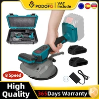 Podofo – Machine de pose de carreaux à 8 vitesses, Portable, sans fil, pour sol, mur, épandeur de pose de carreaux, outil de Vibration pour batterie Makita 18V 1