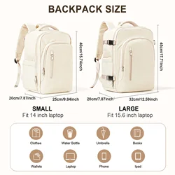 Versatile Travel Backpack with Large Capacity - L (Beige)