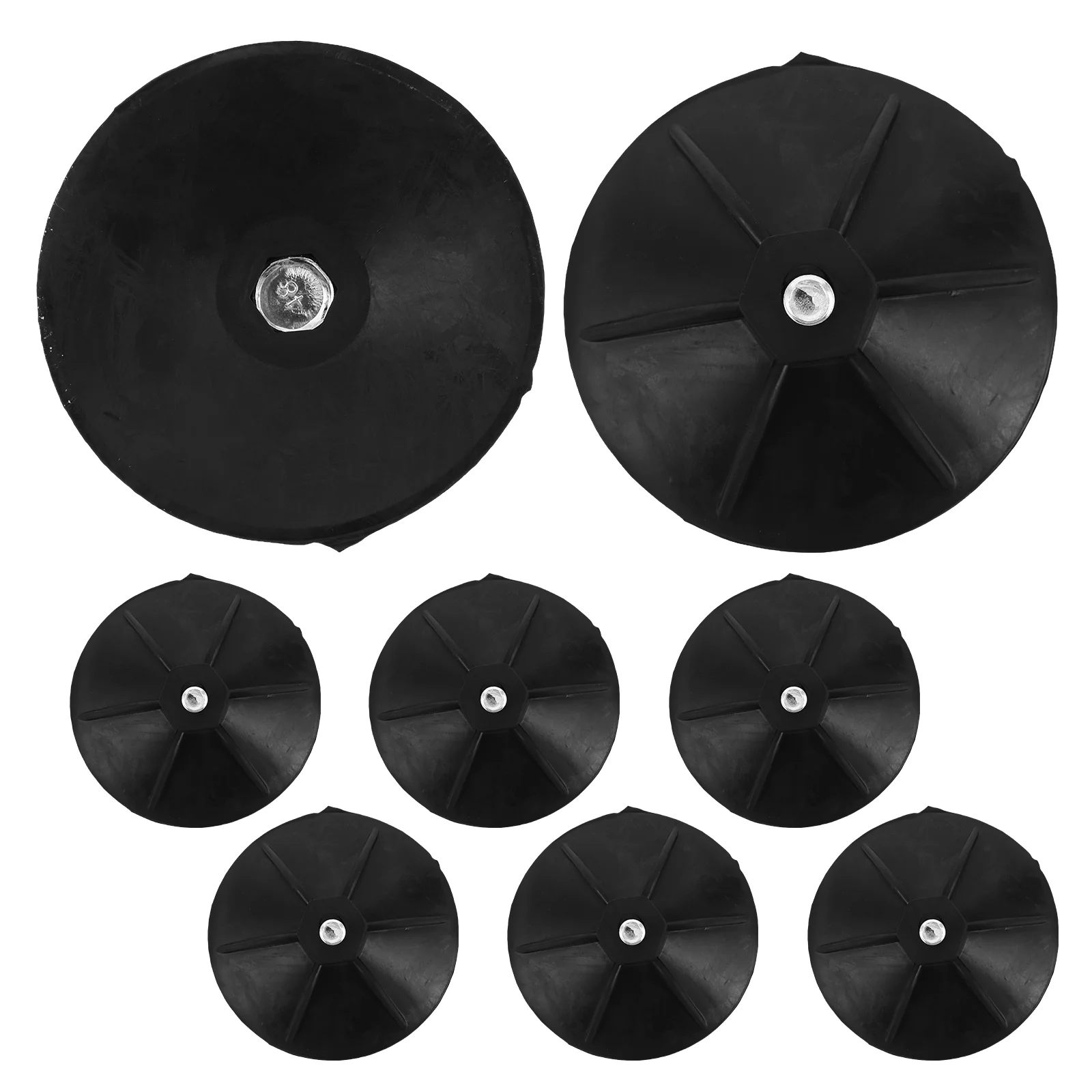 8Pcs Punching Bag Suction Cup Base Boxing Training Equipment Heavy Bag Stand Replacement Screw Rubber Floor Support Home Gym