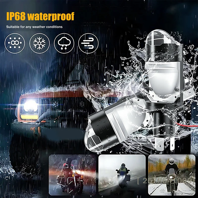 ♥Super Bright H1 LED Headlight Bulbs with Projector Lens – High Low Beam Conversion Kit for Cars & Trucks|〔YY33〕 3