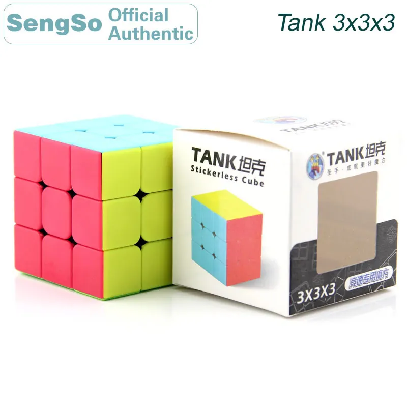 ShengShou Tank 3x3x3 Magic Cube SengSo 3x3 Cubo Magico Professional Neo Speed Cube Puzzle Antistress Toys For Children лазерный уровень клизиметр ada cube 3d green professional edition а00545