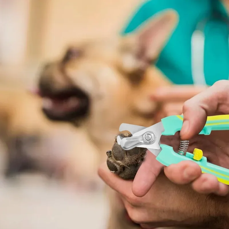 Dog Cat Nail Clippers Professional Stainless Steel Pet Nail Clipper Safety Guard Pet Care Supply