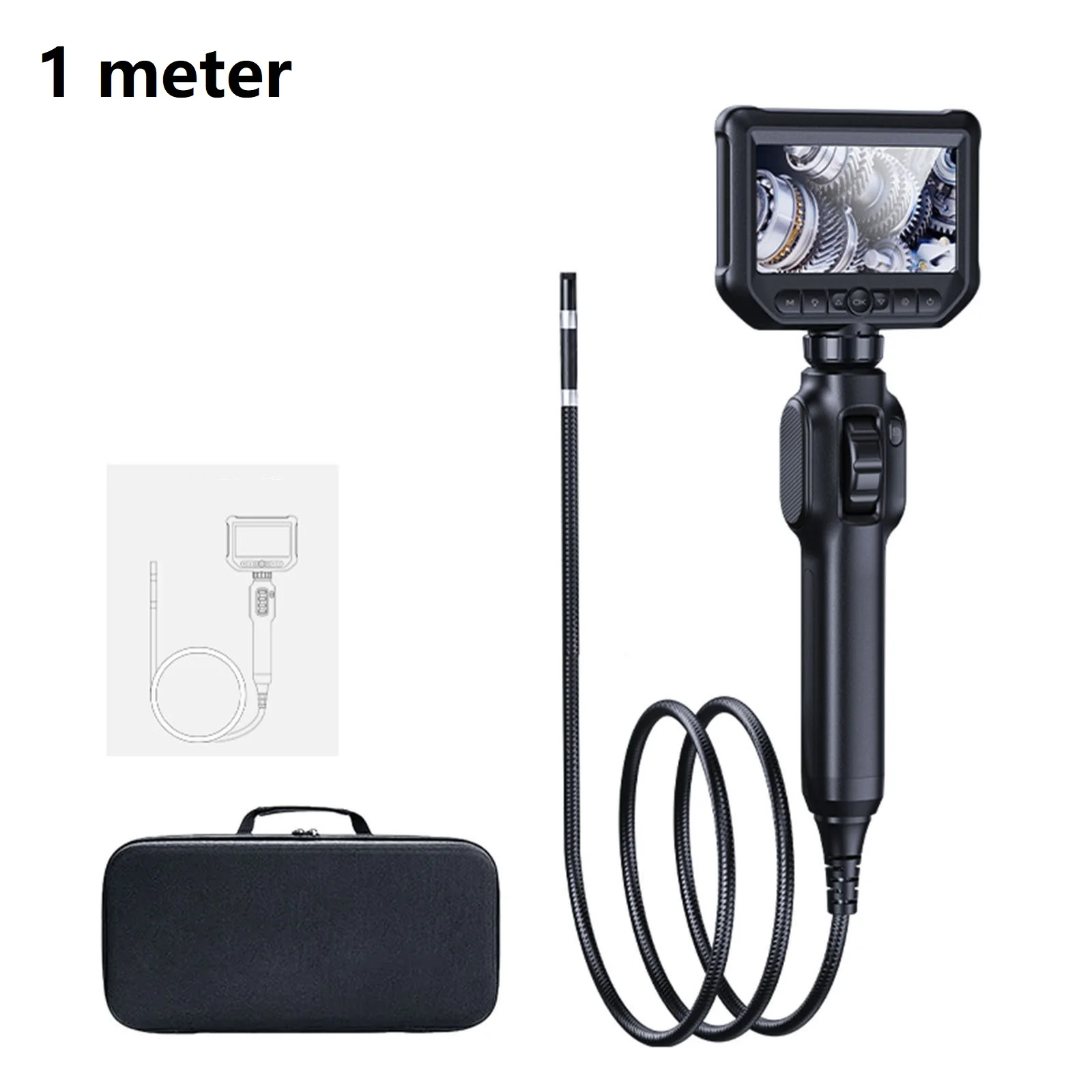

S43 Single Lens 360° Rotation Pipeline Detector Turnable Handheld Endoscope 6mm For Pipeline Maintenance Home Appliance Testing